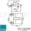 VADO ION-123-CP Mixer Spare Parts Diagram