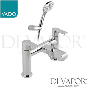 VADO ION-130+K-C/P Ion 2 Hole Bath Shower Single Lever Mixer with Shower Kit Spare Parts