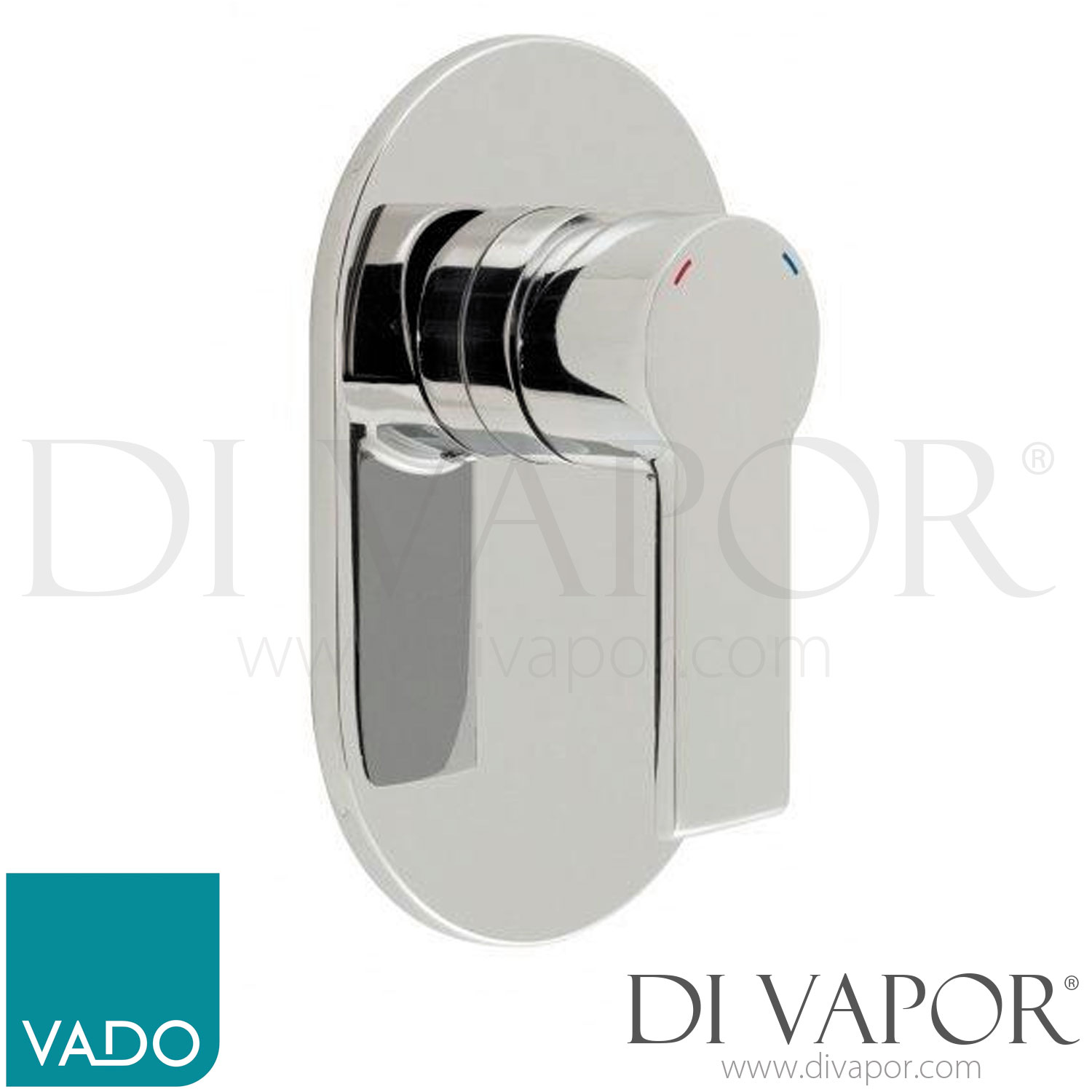 VADO ION145AC/P ion Single Lever Concealed Manual Shower Valve Wall