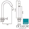 Vado IR-DSPOUT-BRN Infra-Red Deck-Mounted Spout Brushed Nickel