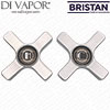 Bristan IRP19 02 00 Art Deco Tap Handle Pair Spare Parts
