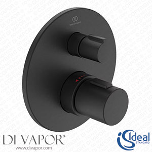 Ideal Standard Ceratherm Silk Black T100 Round Twin Thermostatic Shower Valve - ISSB033 Spare Parts