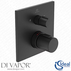 Ideal Standard Ceratherm Silk Black T100 Square Twin Thermostatic Shower Valve - ISSB035 Spare Parts