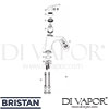 Bristan J BASNW C Mixer Spare Tech Diagram