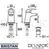 Bristan J EBAS C Mixer Spare Parts Diagram