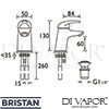 Bristan J SMBAS C Mixer Spare Diagram