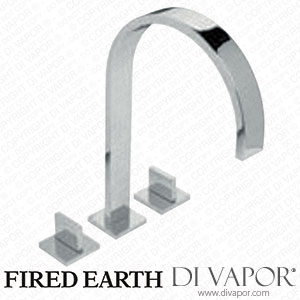 Fired Earth 3 hole basin mixer with waste 16.5 cm reach (JAZ3HBM165+PUW2) Spare Parts