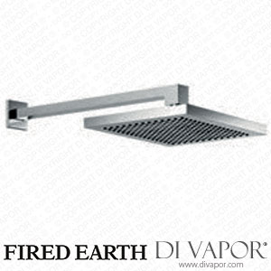 Fired Earth Rectangular easy clean shower rose (JAZRECWROSE+ARM) Spare Parts