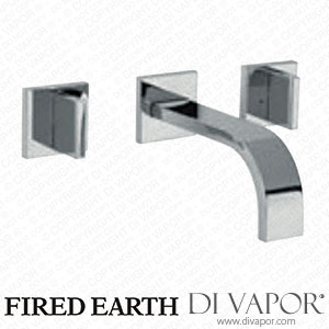 Fired Earth Wall mounted 3 hole basin mixer 17 cm reach (JAZZW3HBM170) Spare Parts