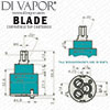 John Lewis Blade 35mm Single Lever Tap Cartridge Compatible Spare JLB6244