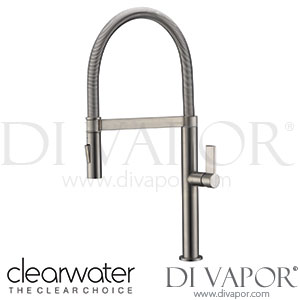 Clearwater JO2BN Jovian Single Lever Brushed Nickel Pull Out Kitchen Mixer Tap Spare Parts