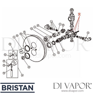 Bristan JS EL SHCVO C John Sydney Recessed Shower Valve Spare Parts