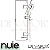 Nuie JTY035 Shower Slide Rail Kit Spare Parts Diagram