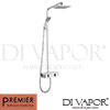 Premier JTY365 Square Thermostatic Shower with Kit Spare Parts