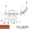 Premier Wall Mounted Bath Shower Mixer