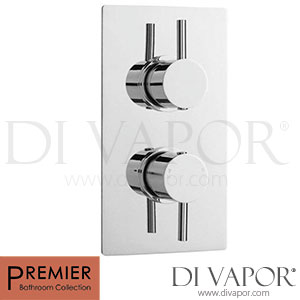 Premier JTY390 Pioneer Round Twin Shower with Built-in Diverter and chrome plated ABS trimset Spare Parts