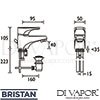 Bristan JU EBAS C Mixer Spare Diagram