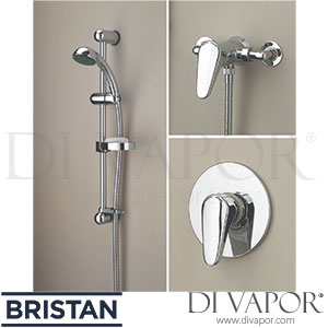 Bristan JU SHUAR ISO Jute Exposed Manual Valve With Isolating Elbows Shower Spare Parts