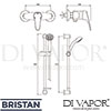 Bristan JU2-SHXAR-C Spare Parts Diagram