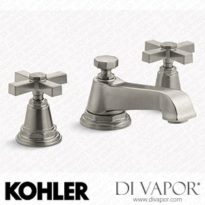 Kohler Widespread Bathroom Sink Tap with Cross Handles, 1.2 GPM (K-13132-3A-BN) Spare Parts