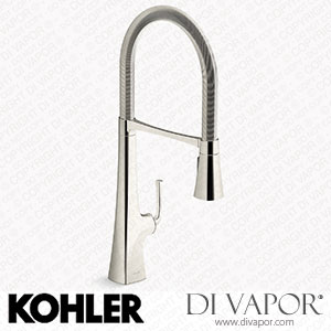 Kohler Semi-Professional Kitchen Sink Tap with Three-Function Sprayhead (K-22060-CP) Spare Parts