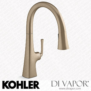 Kohler Pull-Down Kitchen Sink Tap with Three-Function Sprayhead (K-22062-BV) Spare Parts