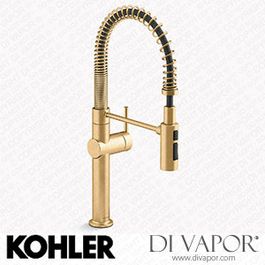 Kohler Semi-Professional Kitchen Sink Tap with Three-Function Sprayhead (K-22973-2MB) Spare Parts