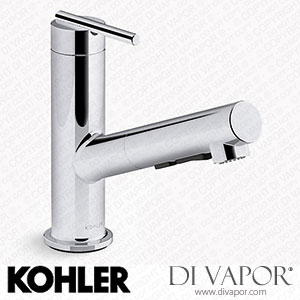 Kohler Pull-Out Kitchen Sink Tap with Three-Function Sprayhead (K-22976-CP) Spare Parts