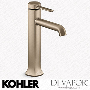 Kohler Tall Single-Handle Bathroom Sink Tap, 0.5 GPM (K-27003-4N-BV) Spare Parts
