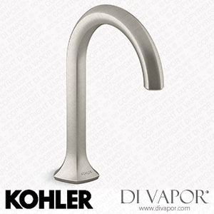 Kohler Bathroom Sink Tap Spout with Cane Design, 1.0 GPM (K-27008-K-BN) Spare Parts