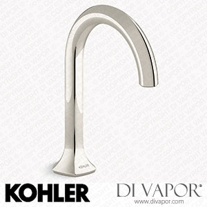 Kohler Bathroom Sink Tap Spout with Cane Design, 1.0 GPM (K-27008-K-SN) Spare Parts