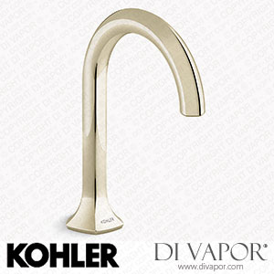 Kohler Bathroom Sink Tap Spout with Cane Design, 0.5 GPM (K-27008-N-AF) Spare Parts