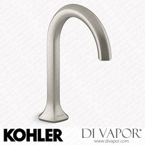Kohler Bathroom Sink Tap Spout with Cane Design, 0.5 GPM (K-27008-N-BN) Spare Parts