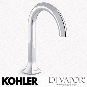 Kohler Bathroom Sink Tap Spout with Cane Design, 0.5 GPM (K-27008-N-CP) Spare Parts