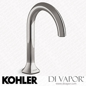 Kohler Bathroom Sink Tap Spout with Cane Design, 0.5 GPM (K-27008-N-TT) Spare Parts