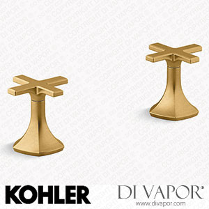 Kohler Cross Bathroom Sink Tap Handles (K-27010-3-2MB) Spare Parts