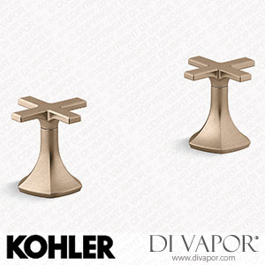 Kohler Cross Bathroom Sink Tap Handles (K-27010-3-BV) Spare Parts