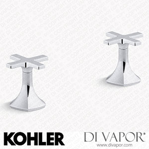 Kohler Cross Bathroom Sink Tap Handles (K-27010-3-CP) Spare Parts