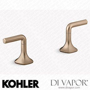 Kohler Deck-Mount Bath Faucet Handles with Lever Design (K-27018-4-BV) Spare Parts