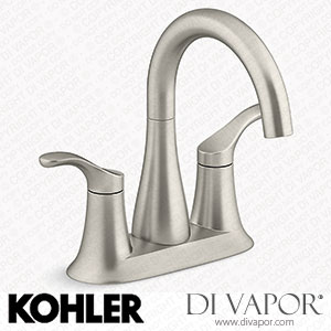 Kohler Centerset Bathroom Sink Tap, 0.5 GPM (K-27388-4N-BN) Spare Parts