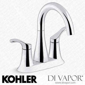 Kohler Centerset Bathroom Sink Tap, 0.5 GPM (K-27388-4N-CP) Spare Parts