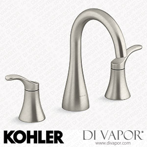 Kohler Widespread Bathroom Sink Tap, 1.0 GPM (K-27390-4N-BN) Spare Parts