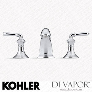 Kohler Widespread Bathroom Sink Tap with Lever Handles, 1.2 GPM (K-394-4-BN) Spare Parts