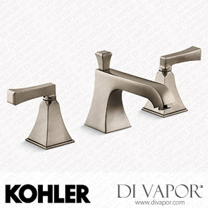 Kohler Widespread Bathroom Sink Tap with Deco Lever Handles (K-454-4V-BV) Spare Parts