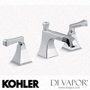 Kohler Widespread Bathroom Sink Tap with Deco Lever Handles (K-454-4V-CP) Spare Parts