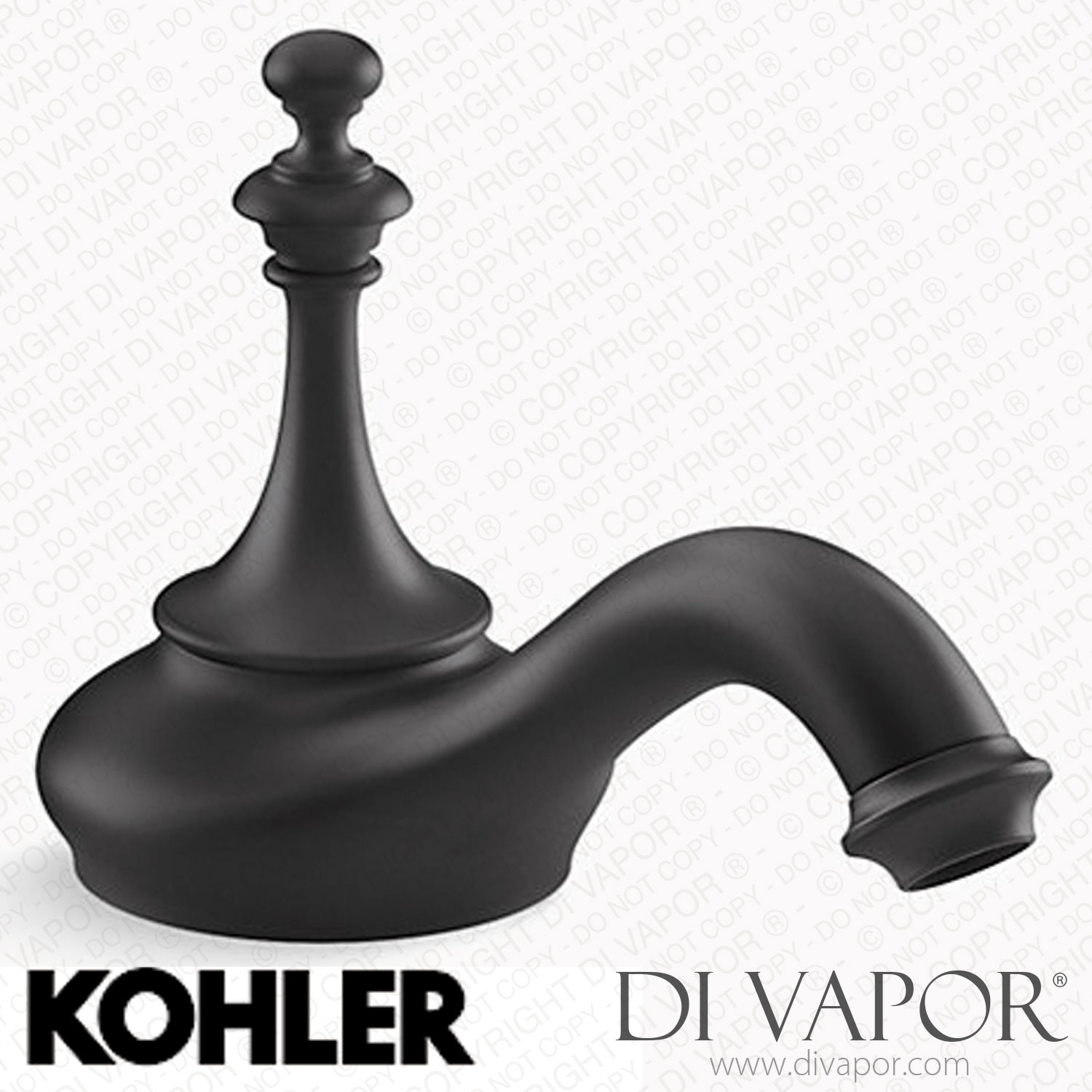 "Kohler Bathroom Sink Tap Spout with Tea Design, 1.2 GPM (K72758BL