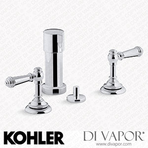 Kohler Widespread Bidet Faucet with Lever Handles (K-72765-4-CP) Spare Parts