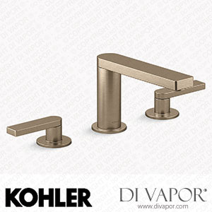 Kohler Widespread Bathroom Sink Tap with Lever Handles, 1.2 GPM (K-73060-4-BV) Spare Parts