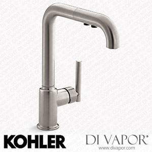 Kohler Pull-Out Kitchen Sink Tap with Three-Function Sprayhead (K-7505-VS) Spare Parts