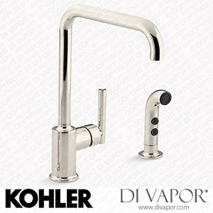 Kohler Single-Handle Kitchen Sink Tap with Side Sprayer (K-7508-VS) Spare Parts